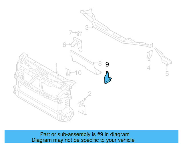 Air Duct Reinforcement 3D1-806-270-F - View 5