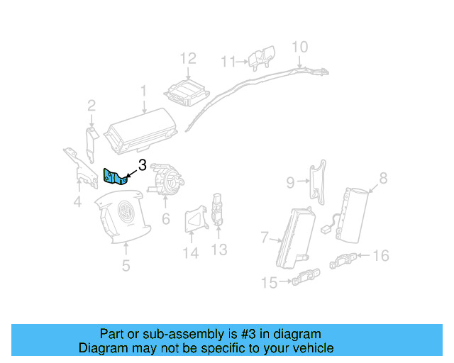 Passenger Air Bag Bracket 3D1-880-264-A - View 4
