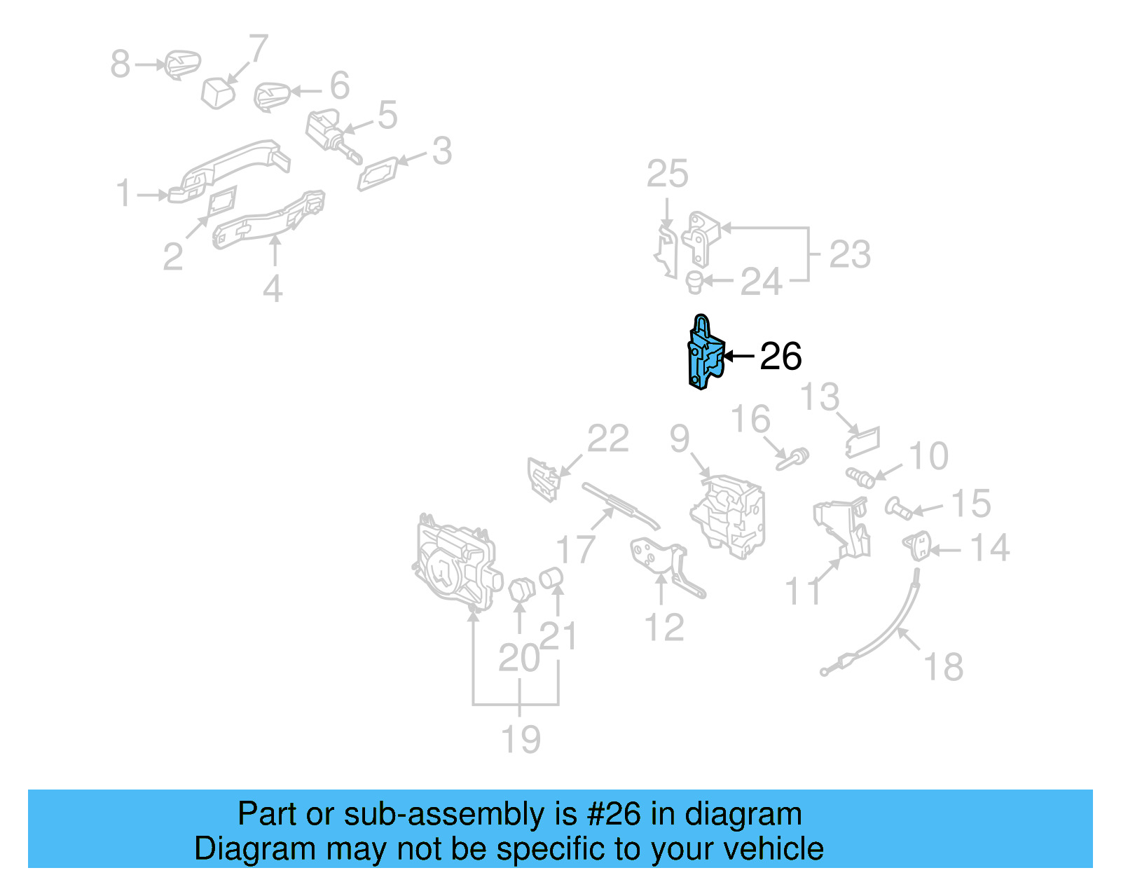 Lower Hinge 3D4-831-412-C - View 2