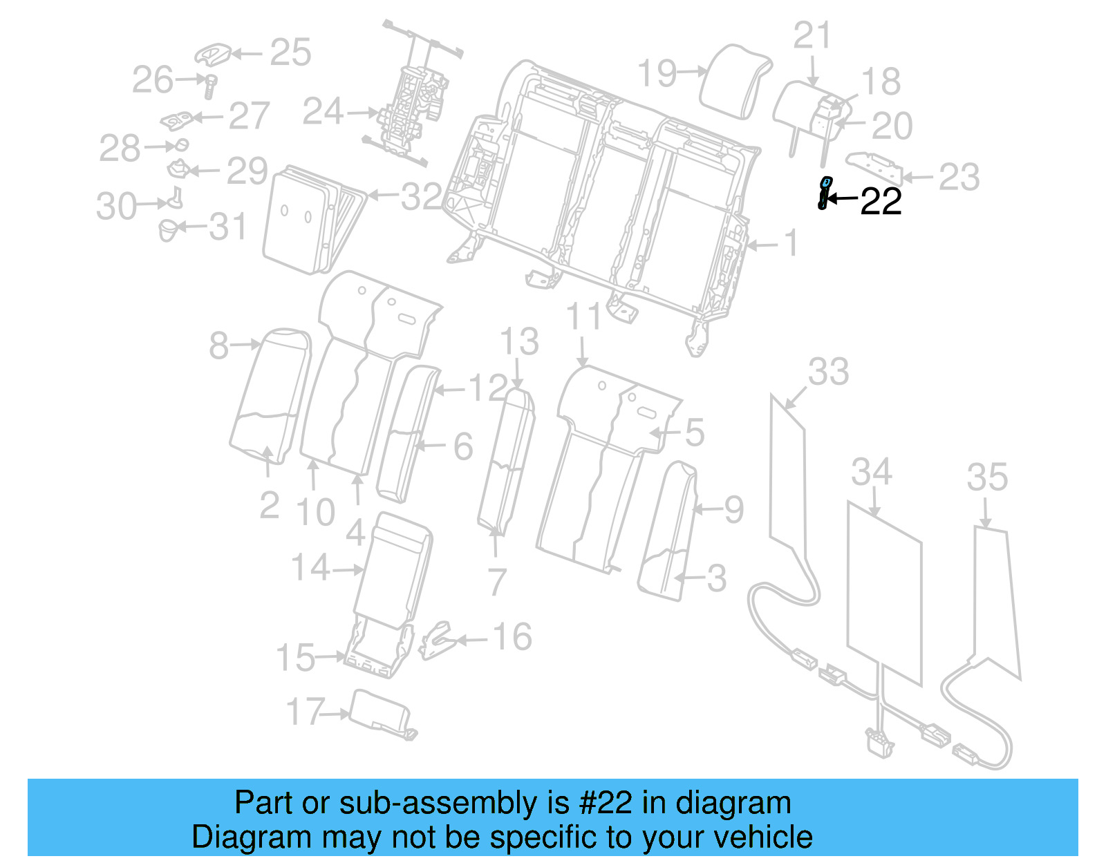 Headrest Guide 3D5-886-920-H-7H7 - View 4