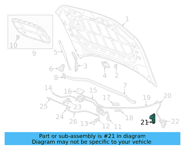 Handle 3G0-823-533-82V - View 26