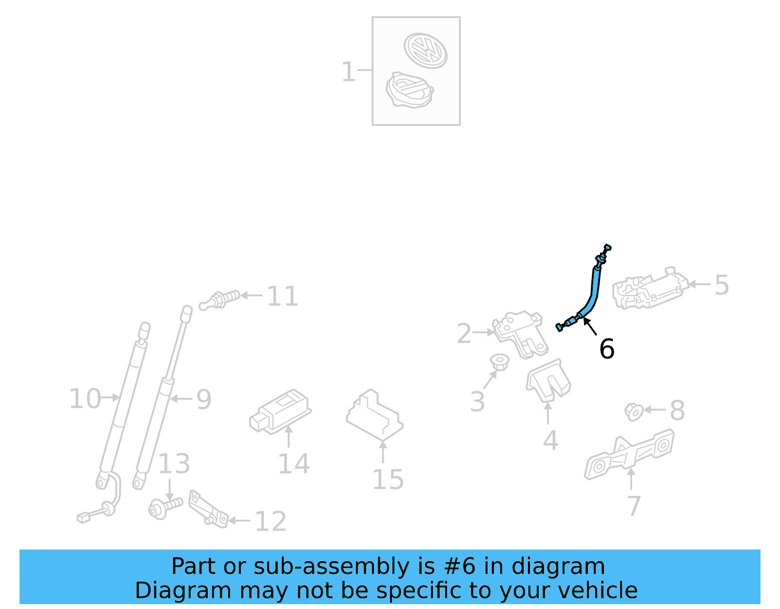 Release Cable 3G0-827-535-D - View 4