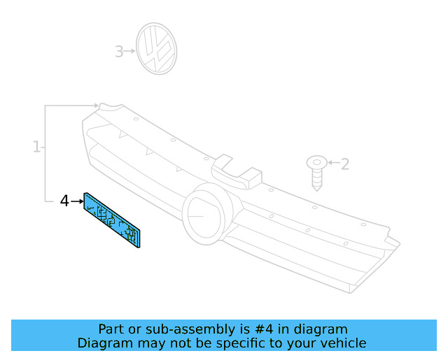 Emblem 3G0-853-601-A-JZA - View 38