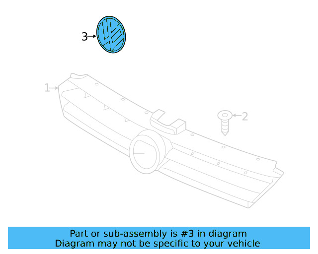 Emblem 3G0-853-601-A-JZA - View 62