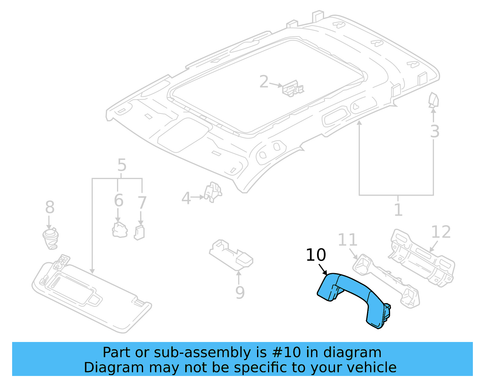 Grip Handle 3G0-857-607-B-82V