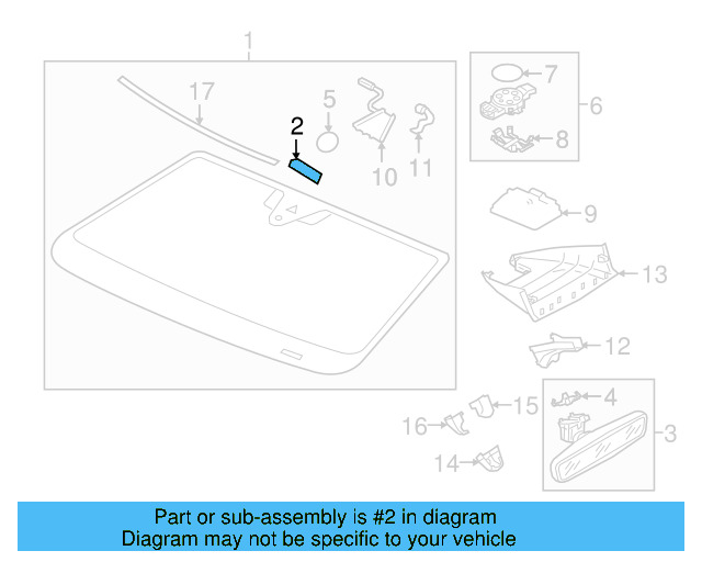 Windshield Spacer 3G5-845-237 - View 5