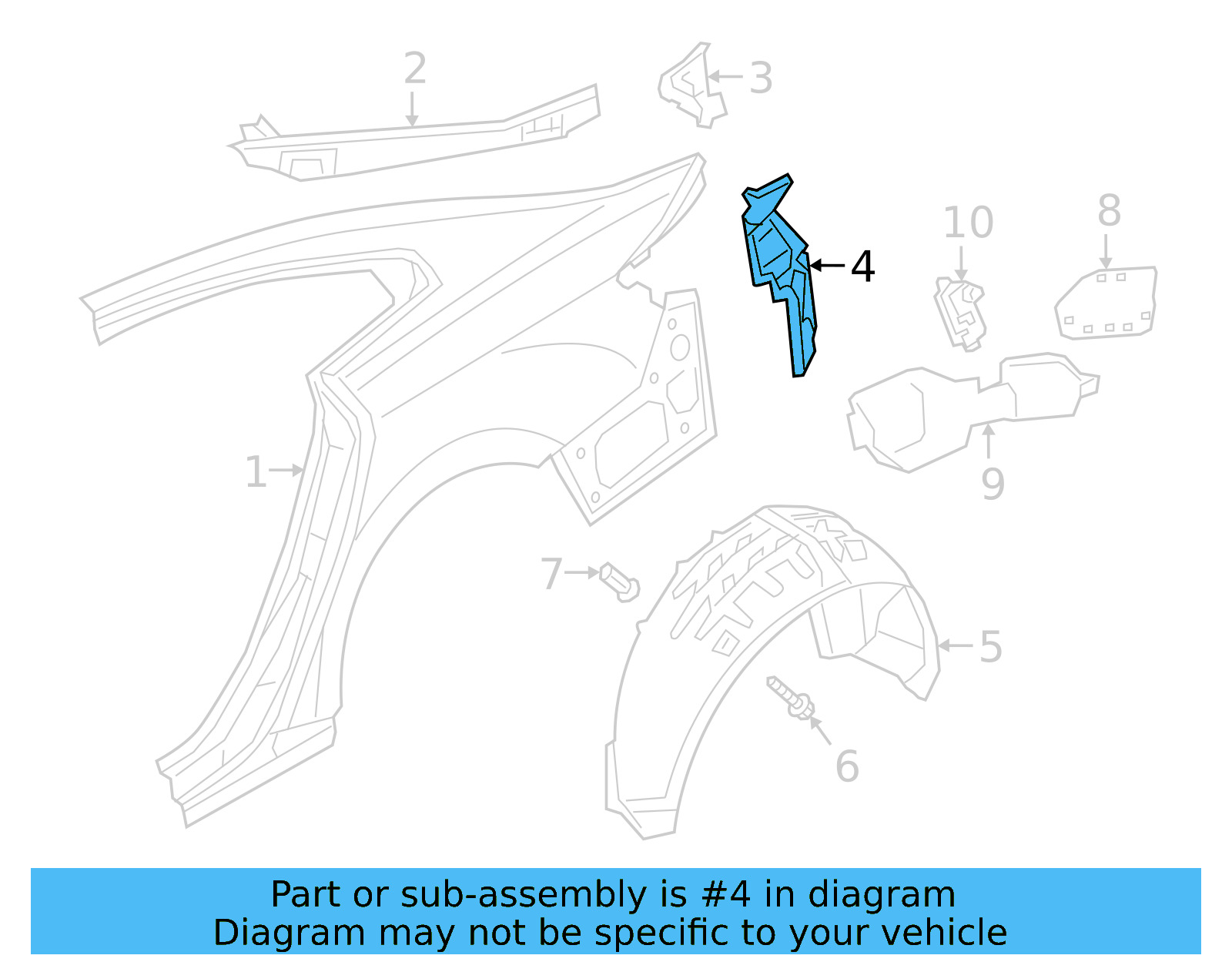 Tail Lamp Pocket 3G8-813-319 - View 4