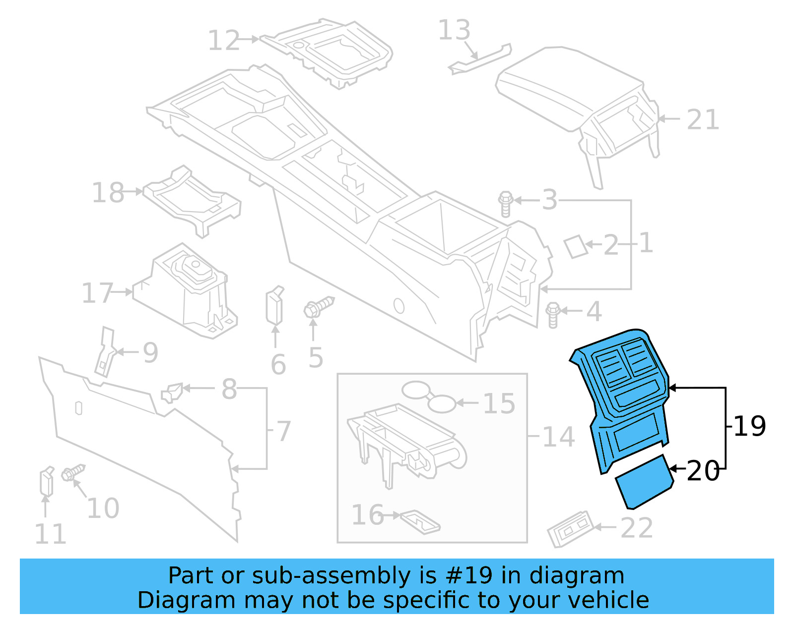 Rear Trim 3G8-864-298-B-LCL - View 2