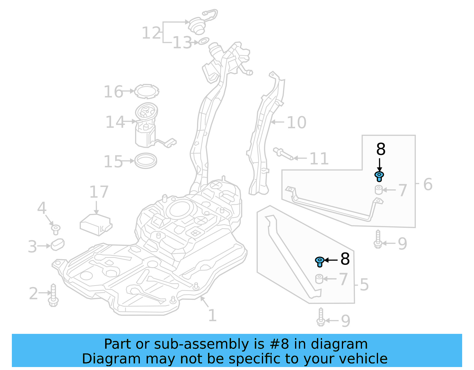 Tank Strap Bushing 3Q0-201-693 - View 3