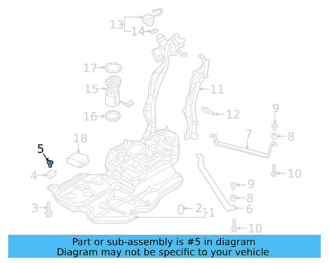 Tank Strap Bushing 3Q0-201-693 - View 4