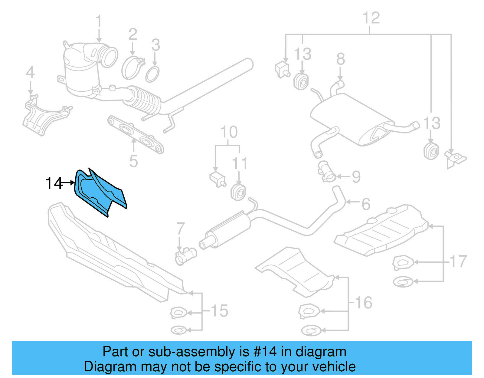 Heat Shield 3Q0-825-469 - View 2