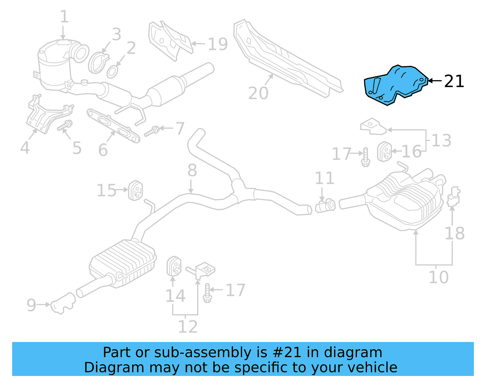 Heat Shield 3Q0-825-711 - View 2