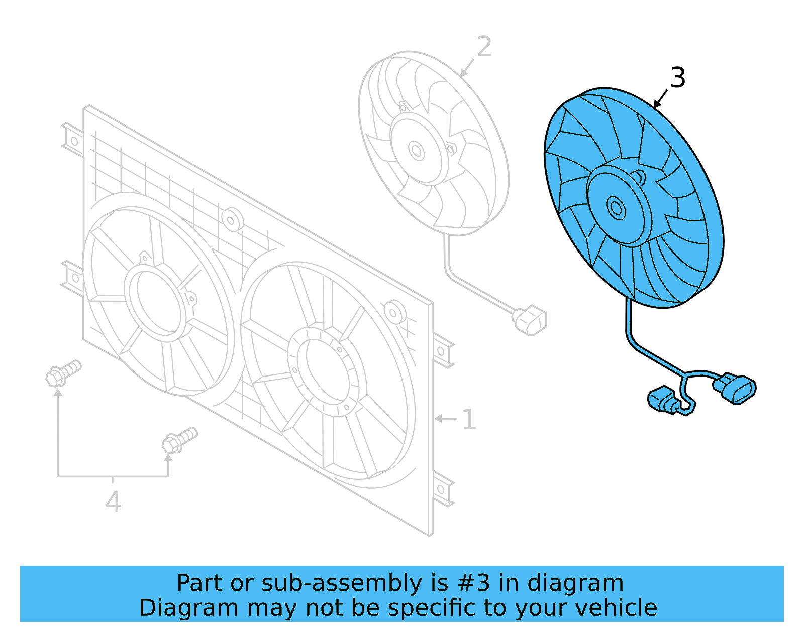 Fan & Motor 3Q0-959-455-B - View 6