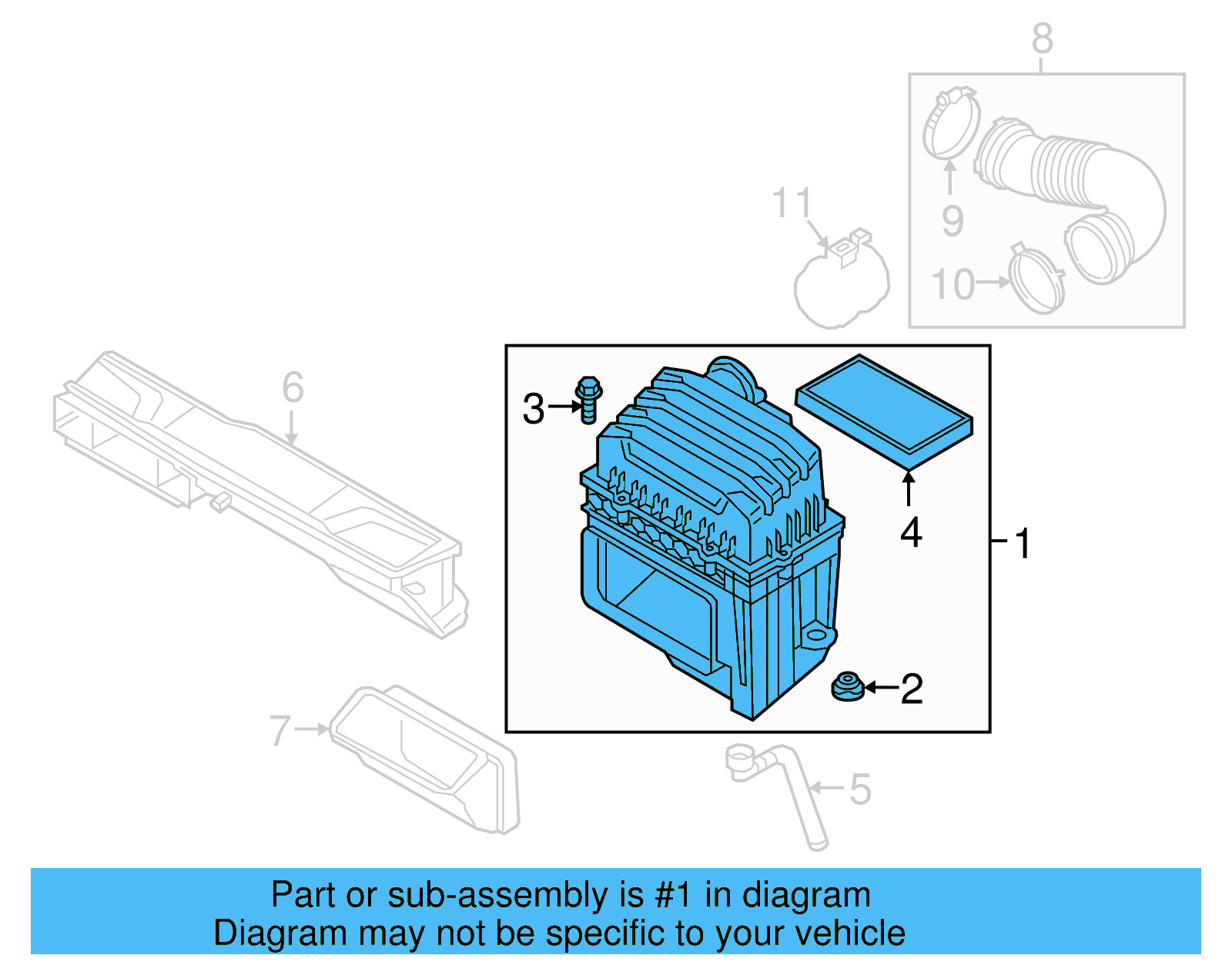 Air Cleaner Assembly 3QF-129-607-F - View 4