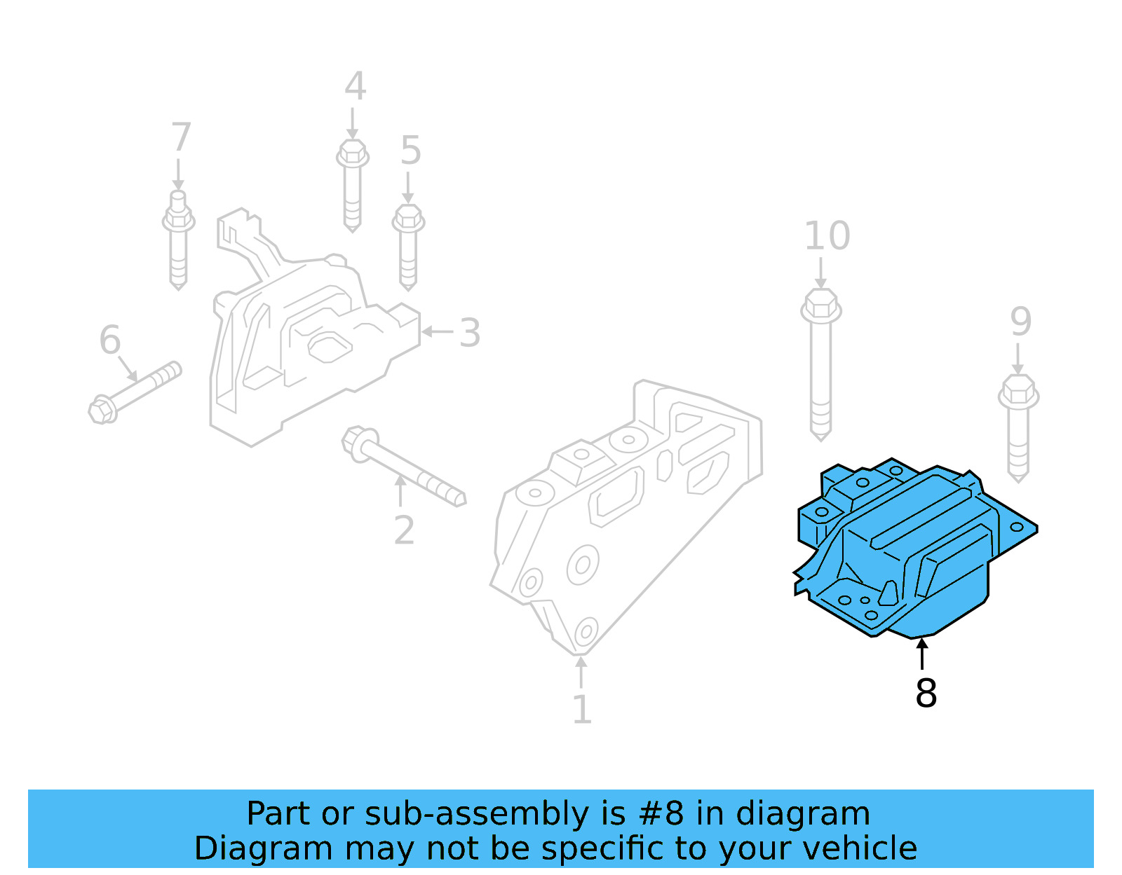 Trans Mount 3QF-199-555-C - View 6