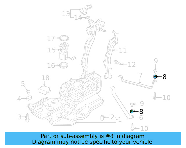 Tank Strap Bushing 3Q0-201-693