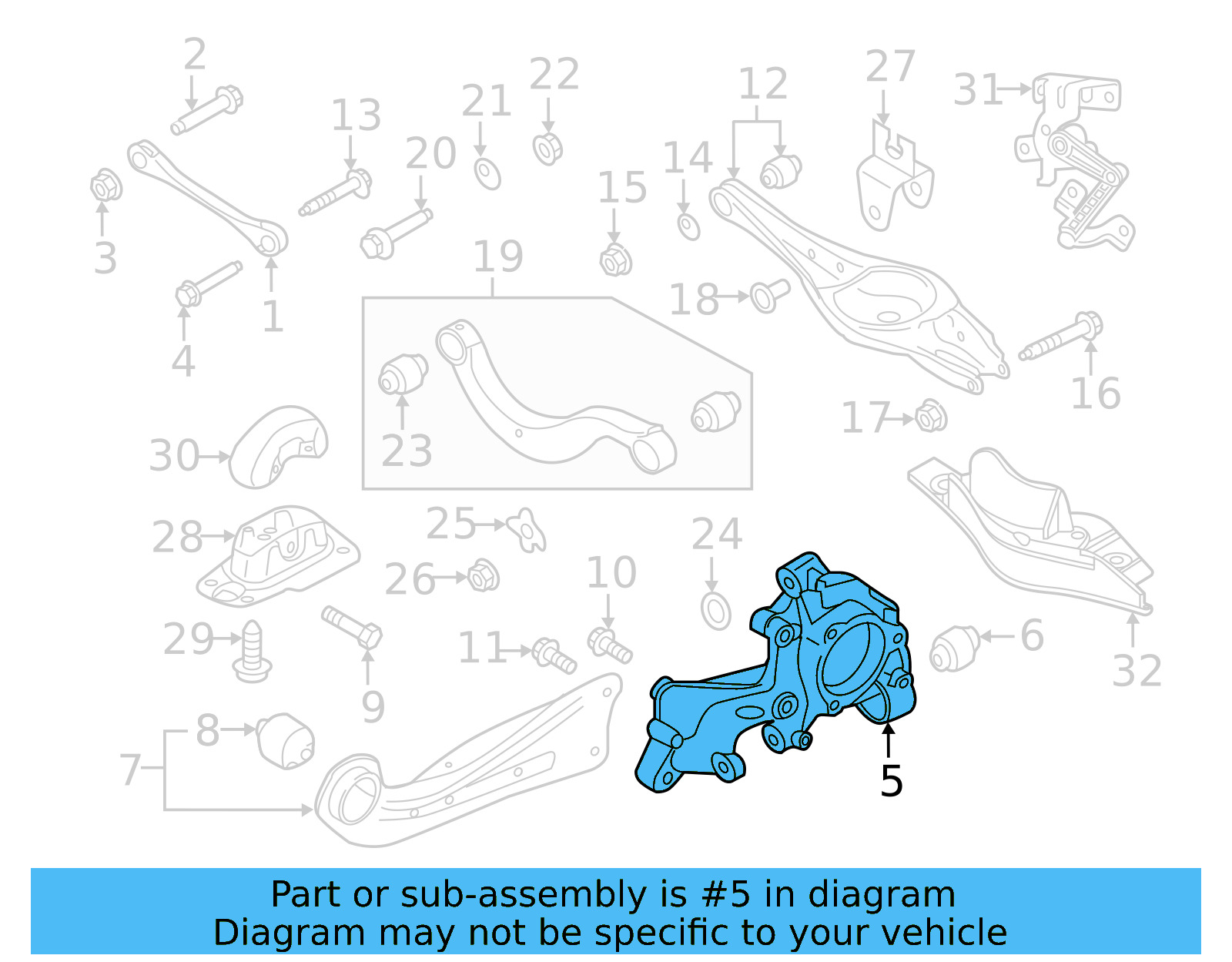 Suspension Knuckle 3QF-505-434-A - View 8
