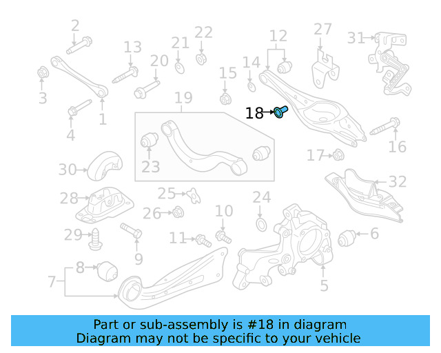 Trailing Arm Bushing 3QF-505-541 - View 8