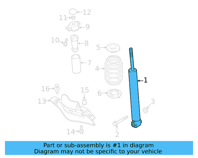Shock Absorber 3QF-513-029-AB - View 5