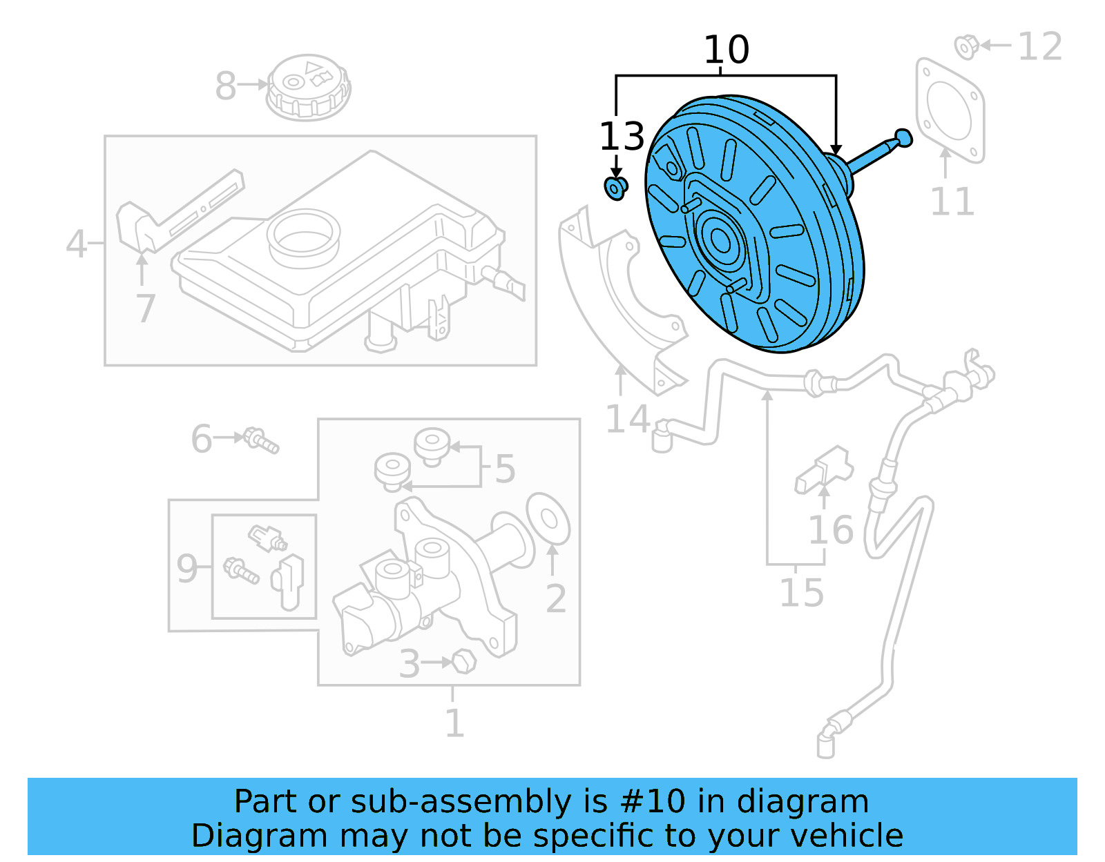 Power Booster 3QF-614-106-B - View 2