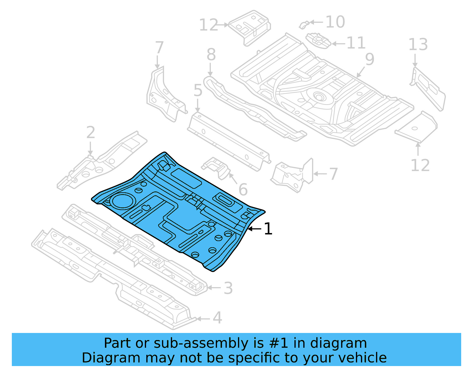 Floor Pan 3QF-813-115 - View 4