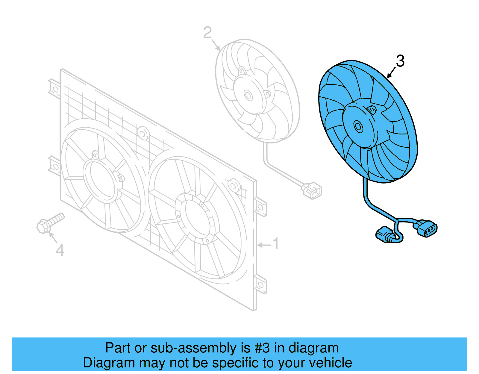 Fan & Motor 3QF-959-455-B - View 5