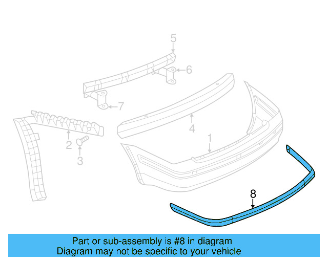 Molding (Unpainted) 3b5807423agru - View 3
