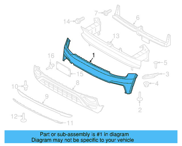 Bumper Cover (Unpainted) 3cn807221gru - View 5