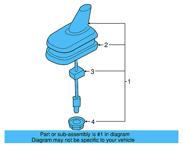 Antenna Assembly (Unpainted) 3d0035507lgru - View 2