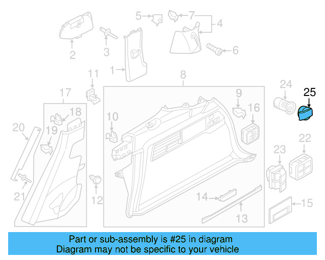 Power Outlet Cap 1K0-919-341-J-9B9 - View 18
