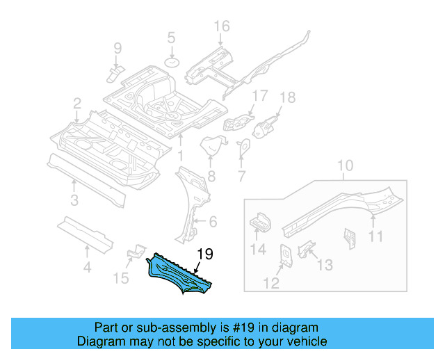Rear Cross 1K5-803-133 - View 5