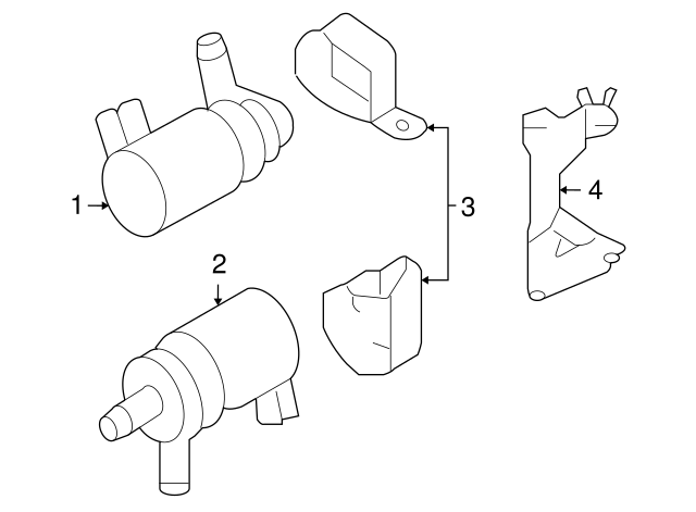 Engine Auxiliary Water Pump 7L0-965-561-L - View 2