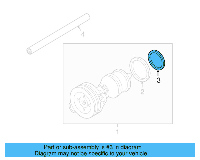 Water Pump Inner Seal 07Z-121-041-A - View 3