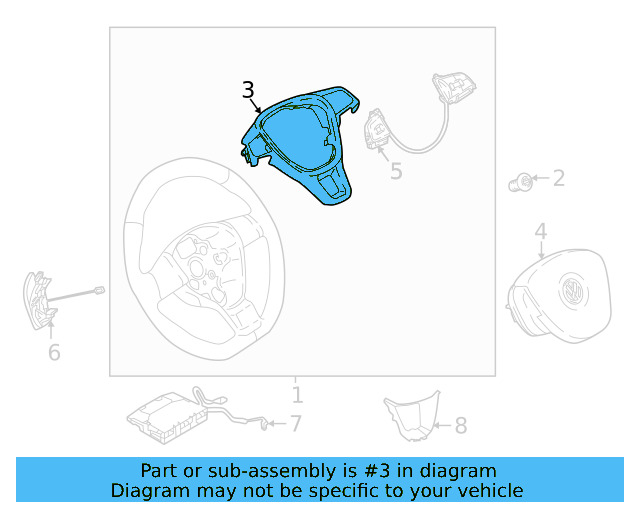 Trim Cover 2GJ-419-685-3DP - View 9