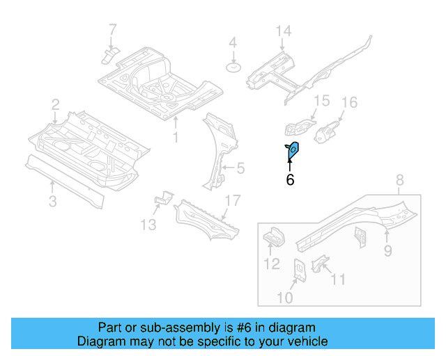 Seat Bracket 1K0-804-094-A - View 7