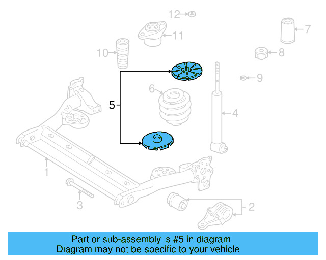 Spring Seat 4B0-512-149 - View 3