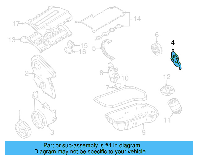 Timing Cover 058-109-145-A - View 3