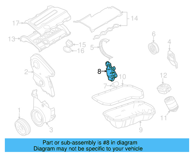Engine Timing Belt Tensioner 058-109-479