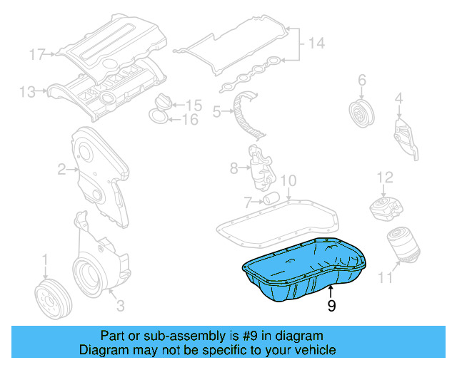 Oil Pan 06B-103-601-CA - View 5
