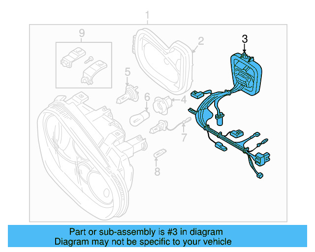 Rear Cap 1J0-941-607-C - View 4