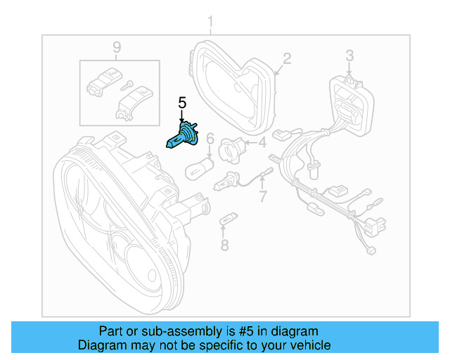 Headlamp Bulb N-101-301-01 - View 7