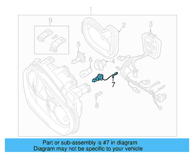 Fog Lamp Bulb N-017-762-2 - View 21