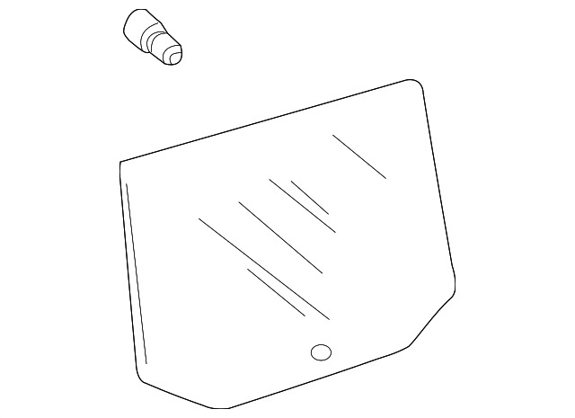 Door Glass 1K9-845-026 - View 2