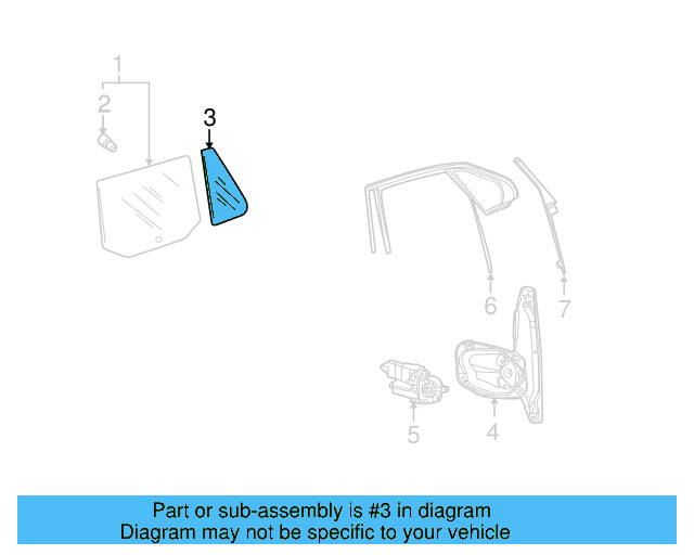 Vent Window Assembly 1K9-845-215-B - View 10