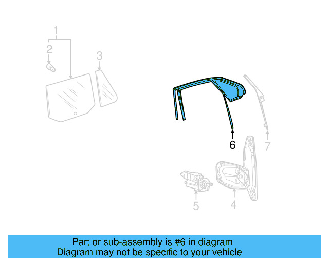 Window Channel 1K9-839-432-D-5AP - View 7