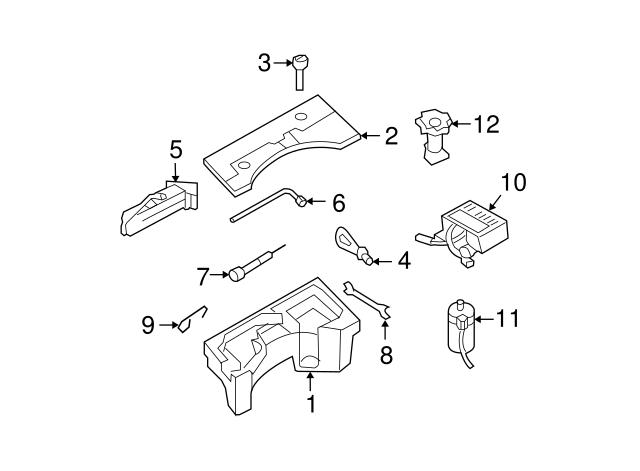 Tool Compartment 3C0-012-115-B