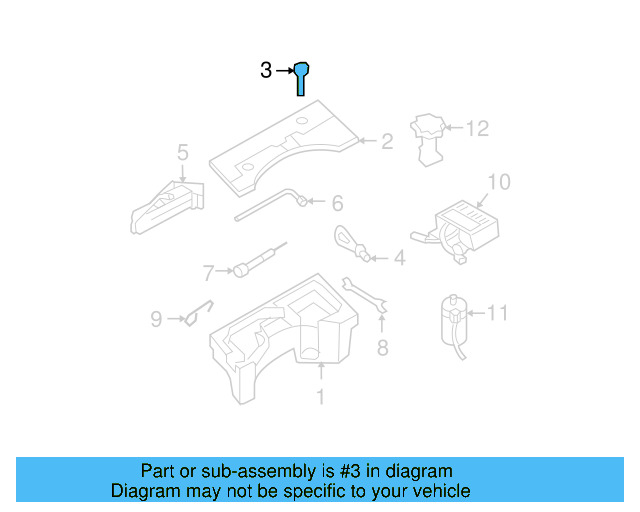 Cover Hold Down WHT-000-901 - View 3