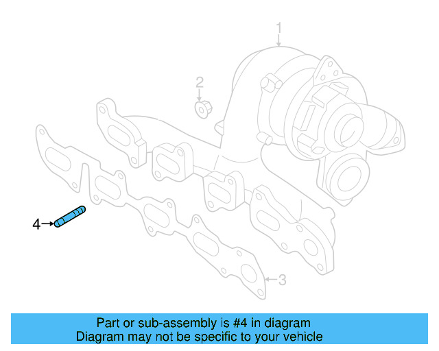 Exhaust Manifold Stud N-901-889-02 - View 12