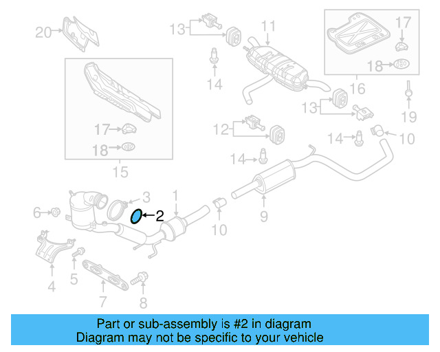 Converter & Pipe Gasket 5Q0-253-115-B - View 27