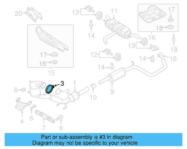 Converter & Pipe Clamp 5Q0-253-725-G - View 10